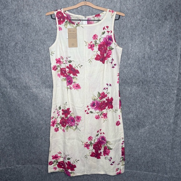Laura Ashley Dresses & Skirts - NWT Laura Ashley Floral Linen Dress- Sz‎ 8/12UK